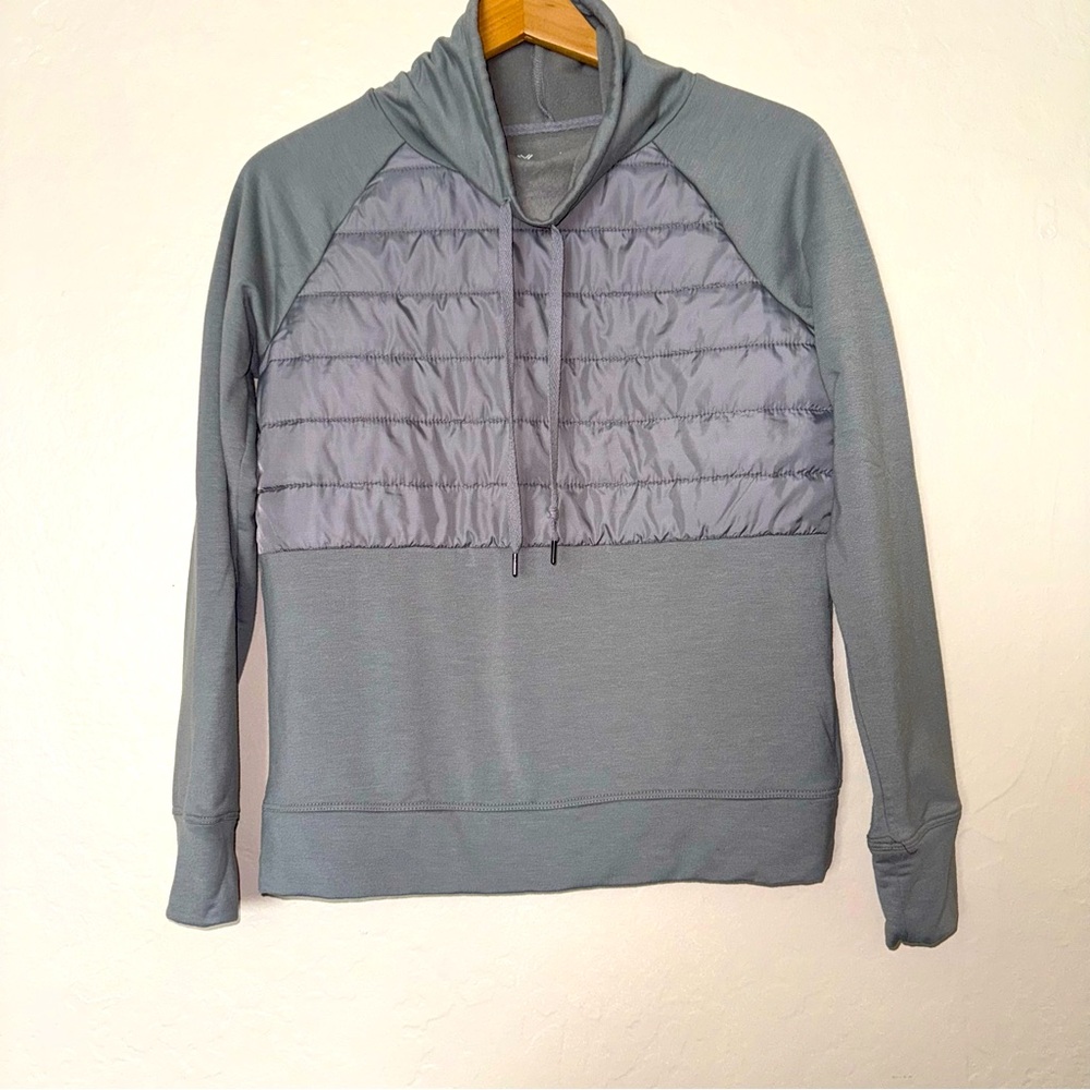 Xersion gray pullover sweatshirt long sleeve cowl neck women’s size XS